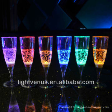 a conduit sept flûte de verres/glow lueur en option couleur pour les fêtes et célébrations